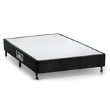 Cama Box Base Casal Lux Chenille Black (138x188x23) - Castor