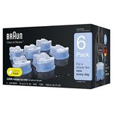 Braun Clean &amp; Renew Refill Cartuchos, 6 Contagem, Pacote De 1