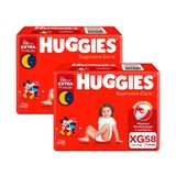 Kit Fralda Descartável Huggies Supreme Care Xg 116 Tiras