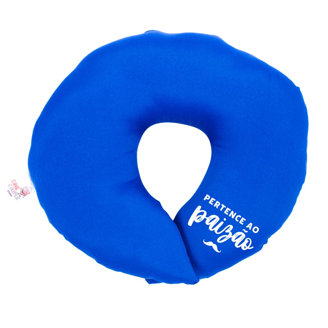 Almofada De Pescoço Para Viagem Azul Pertence Ao Paizão