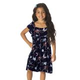 Vestido Infantil Estampado Rovitex Kids Azul 1