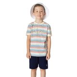 Conjunto Infantil Masculino Listras Rovitex Kids Bege 1