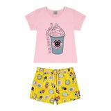 Conjunto Infantil Feminino Sorvete Rovitex Kids Rosa 2