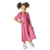 Macacão Canelado Infantil Pantarcourt Rovitex Kids Rosa 8