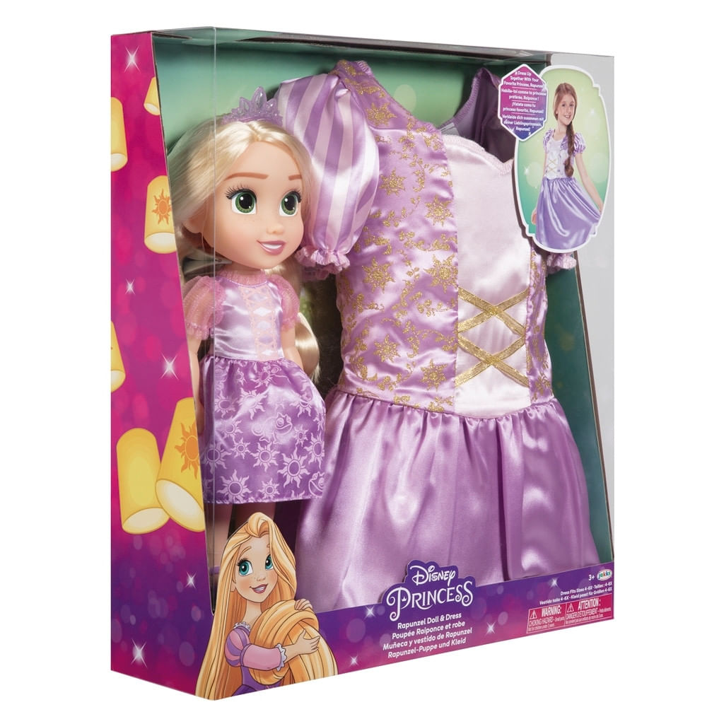 Boneca Rapunzel Busto Styling Head Princesas Disney Baby Brink - 2042