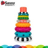 Pilhas Sassy De Círculos Empilhamento Anel Stem Aprendendo Brinquedo, A