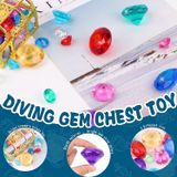 Brinquedos Da Piscina De Joias De Mergulho 10 Gemas Coloridas De Diamante Grande Com Treasu