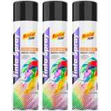 Tinta Spray 400 Ml Preto Brilhante Com 03 Uni Mundial Prime