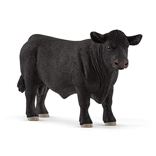 Schleich Farm World, Estatueta De Animais, Brinquedos De Fazenda Para Meninos E Meninas De 3 A 8 Anos, Touro Preto Angus