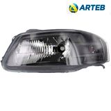 Farol Principal Com Máscara Cinza: Gol G4 Power - Parati G4 Power - Saveiro G4 Power