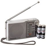 Panasonic Rfp-150d Bateria Operada Am/fm Rádio Portátil Tamanho De Bolso (prata/tapete)