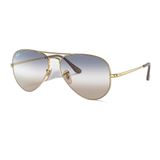 Óculos De Sol Ray-ban Rb3689 001/gd Aviator Metal Ii 58