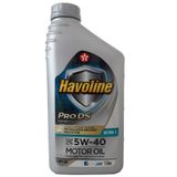 Óleo Lubrificante do Motor Texaco Havoline Pro DS Ultra S 5W40 Api SN 100% Sintético Tecnologia Escudo Protetor - 1L