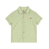 Camisa Infantil Masculina Com Botões Trick Nick Verde 8