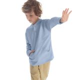 Camisa Infantil Manga Longa Com Capuz Trick Nick Azul 2