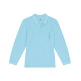 Camisa Polo Infantil Manga Longa Trick Nick Azul 8