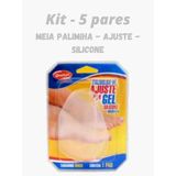 Kit 5 pares - Meia Palmilha - Silicone - Adesiva