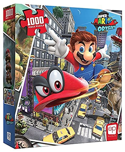 Usaopoly Super Mario Odyssey Snapshots 1000 Piece Premium Puzzle  Super Mario Odyssey Video Game Collectible Puzzle  Brinquedos Mario Bros