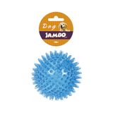 Brinquedo Jambo para Cães Bola Espinho com Som Azul