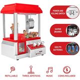 Crianças Candy Grabber Machine Música Recarregável Mini Claw Coins