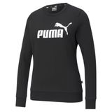 Moletom Careca Feminino Puma Logo Crew Black