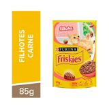 Ração Úmida Friskies Para Gatos Filhotes Sabor Carne Ao Molho 85g