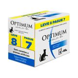 Ração Úmida Optimum Para Gatos Castrados Sabor Frango 85g - Pack Leve 8 Pague 7