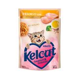 Ração Úmida Kelcat Sachê Para Gatos Sabor Frango Com Brócolis E Linhaça 85g - 1 Unidade