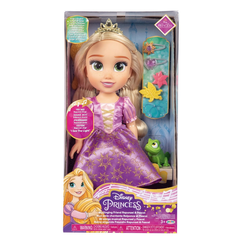 Boneca Princesas Disney Rapunzel Musical Com Som E Acessórios Multikids - Br1935