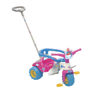 Triciclo Infantil Empurrador Motoca c/ Som E Luz Fit Trike em