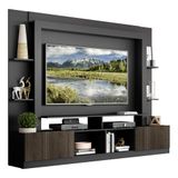 Estante Tv 65&quot; E 2 Portas Oslo Multimóveis V3395 Preta/tenerife