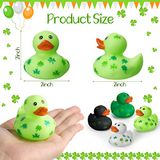 2 Polegadas St. Patrick&#39;s Day Rubber Ducks Holiday Patos De Borracha