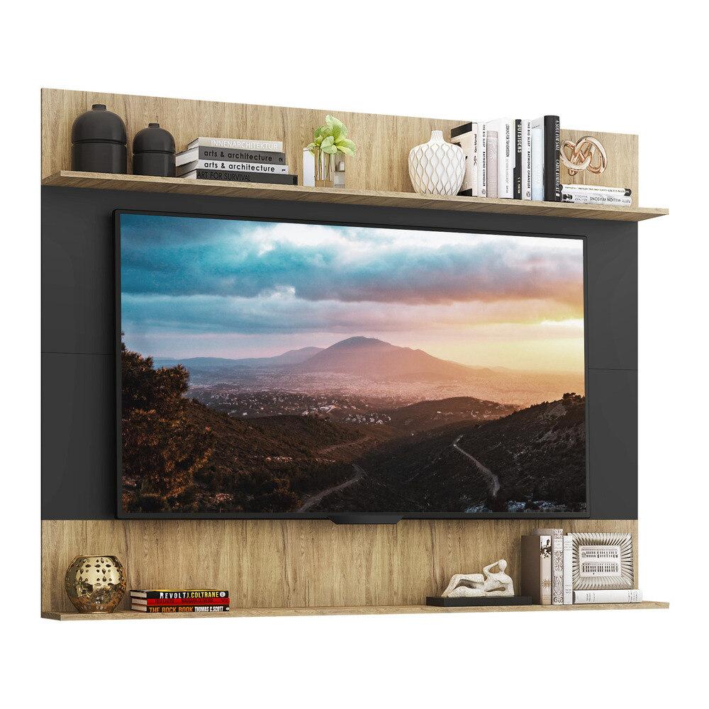 Painel Com Suporte Tv 65&quot; Amsterdã Classic Multimóveis V3424 Preto/rustic