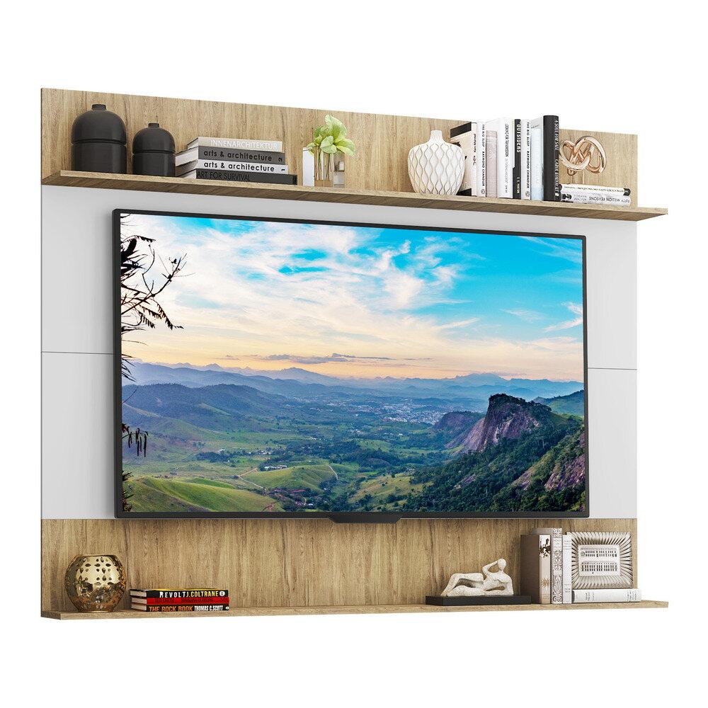 Painel Com Suporte Tv 65&quot; Amsterdã Classic Multimóveis V3424 Branco/rustic