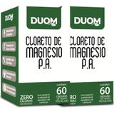 KIT 2 Cloreto de Magnésio P.A 60 Cáps Cada Total 120 - Duom