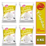 4 Kg Açúcar Confeiteiro Profissional Para Bolos E Doces Mix