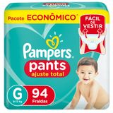 Fralda Pampers Pants Ajuste Total Max G 94 Unidades