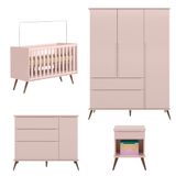 Quarto Para Bebê Completo Com Berço Guarda Roupa E Cômoda Rose Lugia Shop Jm Baby