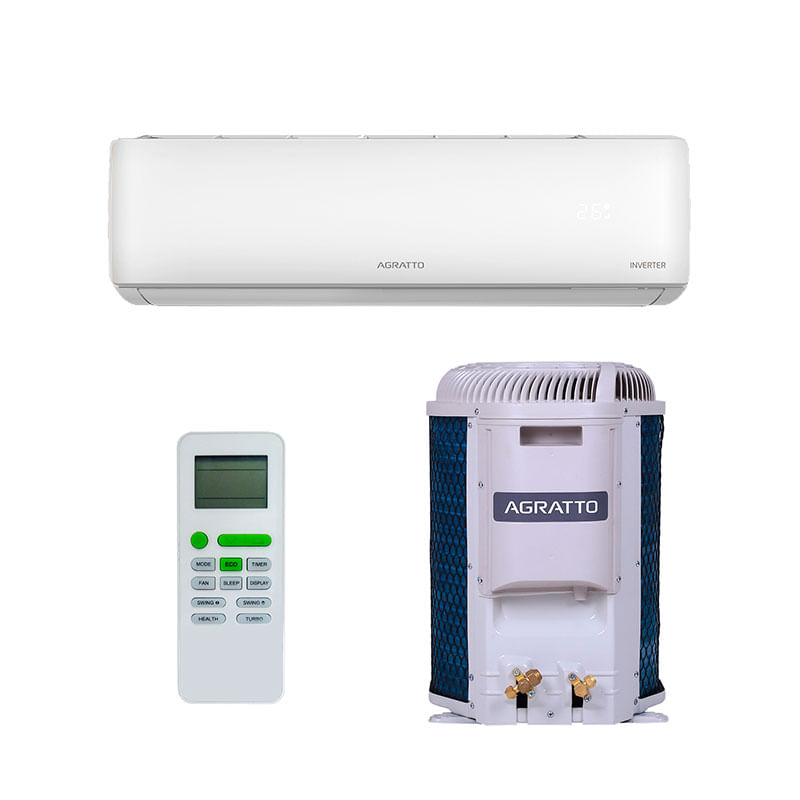 Ar Condicionado Split Hw Inverter Liv Top Agratto 12000 Btus Frio 220v Monofásico Lcst12f- 02i