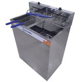 Fritadeira Elétrica Profissional Água E Óleo 10kw Cuba 36l 220v