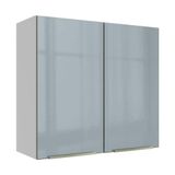 Armário Aéreo 70 Cm 2 Portas Branco/cinza Lux Madesa