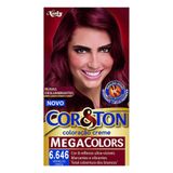 Tintura Creme Cor&amp;ton Niely Megacolors Vermelho Cereja 6.646 Kit