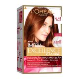 Tintura Creme Imédia Excellence L&#39;oréal Marrom 6.41 Kit