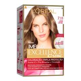 Tintura Creme Imédia Excellence L&#39;oréal Louro Cendre Natural 7.11 Kit