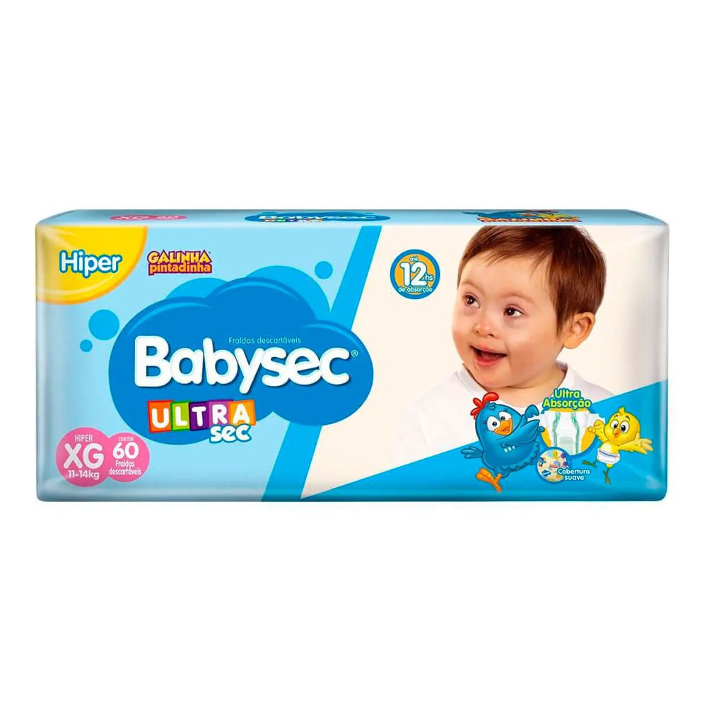 Fralda Babysec Ultrasec Tamanho Xg 60 Fraldas Descartáveis é boa?