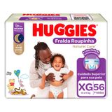 Fralda Roupinha Huggies Natural Care Tamanho Xg Pacote Hiper 56 Unidades Descartáveis