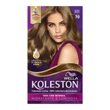 Tintura Creme Koleston Wella Louro Médio 70 Kit