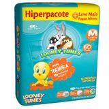 Fralda Baby Looney Tunes Tamanho M Pacote Hiper Com 60 Unidades