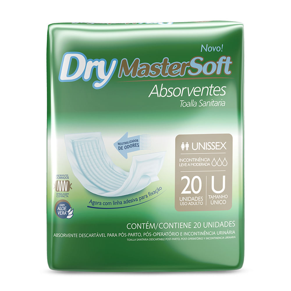 Absorvente Geriátrico Dry Mastersoft 20 Unidades