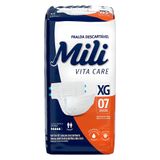 Fralda Geriátrica Mili Vita Care Tamanho Xg Com 7 Unidades